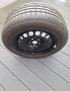 Felga stalowa 16 cali 7j16H2 ET45 VW 5x112 z oponą Bridgestone 215/55ZR16