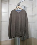 Sweter sweterek Westbury premium 2xl xxl męski cotton baumwolle kremowy beż
