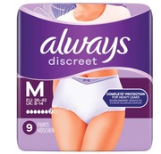 Pieluchomajtki Always Discreet r. M 9 sztuk