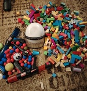 Klocki drewniane, zabawki.