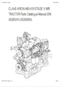 Katalog części ciągnika Claas ARION 410, 420, 430, 440, 450, 460 TYP A 52