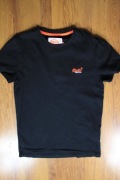 T-shirt Superdry r. M czarny kr rękaw bawełna męski 
