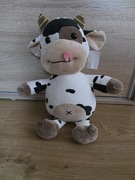 NOWA Duża maskotka krowa pluszowa 45 cm miękka łaciata