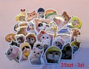 Naklejki (Sticker Pack) Koty 25 szt