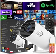 Projektor LED Heelly Android Obrotowy 4K Mini biały