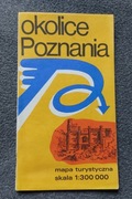 Mapa turystyczna Okolice Poznania 1983r.