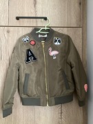 Kurtka bomberka H&m 110 4-5 lat khaki wiosna