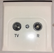 Gniazdo Antenowe RTV przelotowe GAP-1F11R białe SCHNEIDER- ELDA Forum