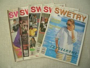 Czasopisma SWETRY  z wykrojami z 1998 i 1999 i 2002
