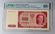 100 zł 1948 PMG 68