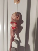 ZAWIESZKA "GOŁA BABA" AUTO PRL FIAT, FSO ,POLONEZ,OZDOBA  NA LUSTERKO 