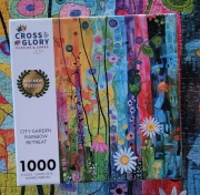 Puzzle Cross & Glory 1000 City Garden Rainbow Retreat