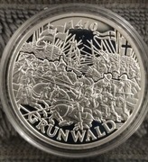 GRUNWALD 1410  "Wielkie Bitwy Polaków" Srebro Ag 925, 14,14 g.+ Certyfikat.