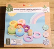 Puzzle, sorter, układanka drewniana Wesoły Kwiatek Elefun 12m+