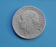 Moneta 5 złotych 1933 Jadwiga (Głowa kobiety). 