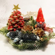 Stroik Boże Narodzenie Skrzat - Krasnal świeca sojowa dekoracja prezent