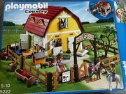 Playmobil country 5222 stajnia konie zagroda boksy mega zestaw
