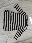 Bluzka tommy hilfiger klasyczne pasy z zamkami ozmiar xs