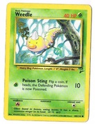 Weedle #100 Pokemon Base Set 2