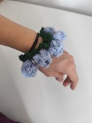 Gumka do włosów z kwiatami 3D 