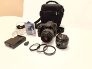 Lustrzanka Sony a58 + obiektyw, soczewki, ładowarka, torba 
