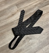 Krawat męski szaro - srebrny Brice