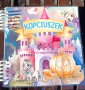 Interaktywna książeczka na rzepy KOPCIUSZEK – Edukacyjna, Laminowana