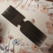 Grzebień z hebanu afryka