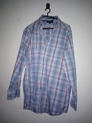 Męska koszula w kratę Tommy 2XL 42 niebieska XL