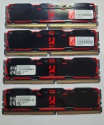 Pamięć GOODRAM IR-X3000D464L16S/8G  4 sztuki po 8 GB  w sumie 32 Gb