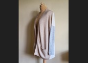 Sweter kardigan Tommy Hilfiger wełna wielbłądzia i owcza