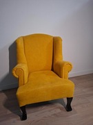 Fotel dziecięcy YOGI gładki żółty