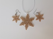 GWIAZDKA komplet ażur EKO wzór 3d NOWOŚĆ ŚNIEŻYNKA