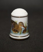 Naparstek Kolekcjonerski Porcelanowy - mama i kaczuszki 