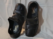 Sadały Rieker czarne skórzane