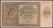 Chorwacja 1000 kuna 1941 - U