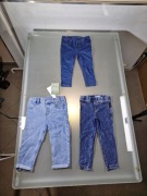 Super Zestaw Tylko Markowe Jeansy 80-86 Nowe 3 szt