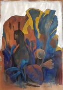 "Diabełek ogrodowy" 70x100 cm patele na kartonie