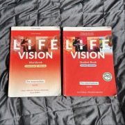 Life vision książki podręcznik plus ćwiczenia język angielski A2/B1