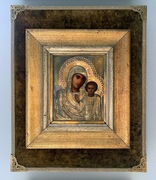 Ikona Rosja Matka Boża Kazańska XIX w. w ryzie