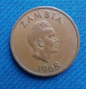 Moneta Zambia 1 ngwee  1968