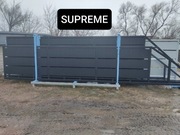 Brama przesuwna panelowa pełna 4mx1,42m SUPREME, ocynk ogniowy+ Ral, inne