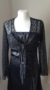 Czarna sukienka r m/l z bolerkiem. Stan bdb