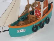 Model kutra rybackiego KUTER RYBACKI MIE-17 wersja B statek drewno 