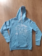 Bluza z kapturem w pięknym kolorze z nadrukiem góry  Szlak mnie trafia