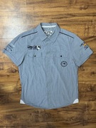 Koszula z krótkim rękawem w kratkę kratę Camp David rozmiar M