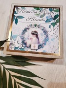 Pudełko komunia Święta  chłopiec dziewczynka złote detale prezent drewniana