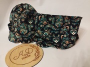 Komplet damski czapka komin Bawełniany Szmaragdowe koty 