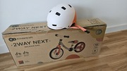 Rowerek biegowy KINDERKRAFT 2way next + kask orzeszek BTWIN