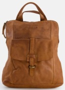 Plecak damski brązowy z miękkiej cieniowanej skóry. 
